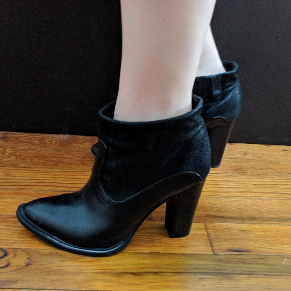 Crown Vintage leather booties
